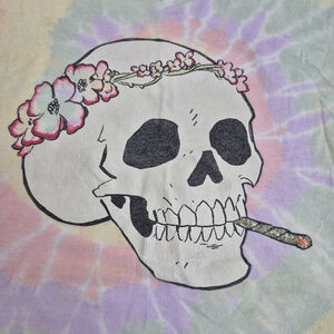 Jenny Lewis 2019 Heads Gonna Roll Tour Thrashed T-Shirt Size Medium